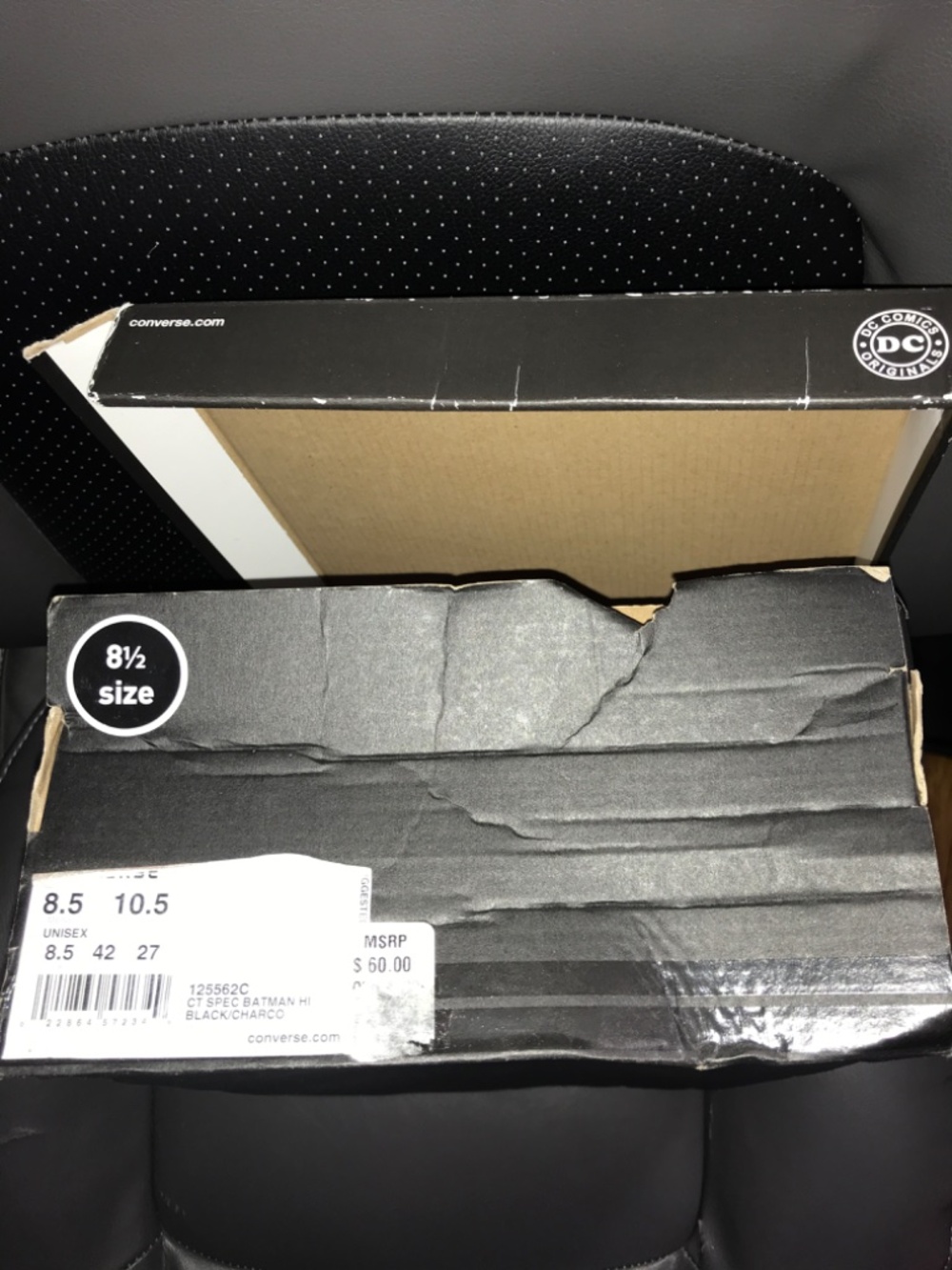 Veg Ltd Ed Converse Chuck Taylor All Star Batman Hi-Tops -M 8.5- NWT NIB 125562c - Picture 8 of 12